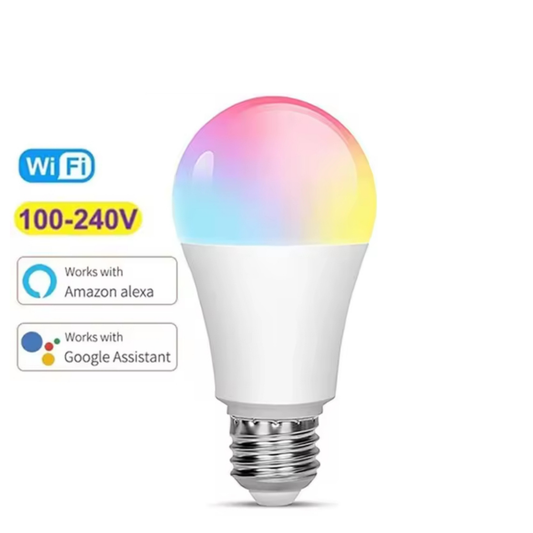 Foco Inteligente WiFi LED RGBCW Dimmable - Control por Voz, Compatible con Alexa y Google Home