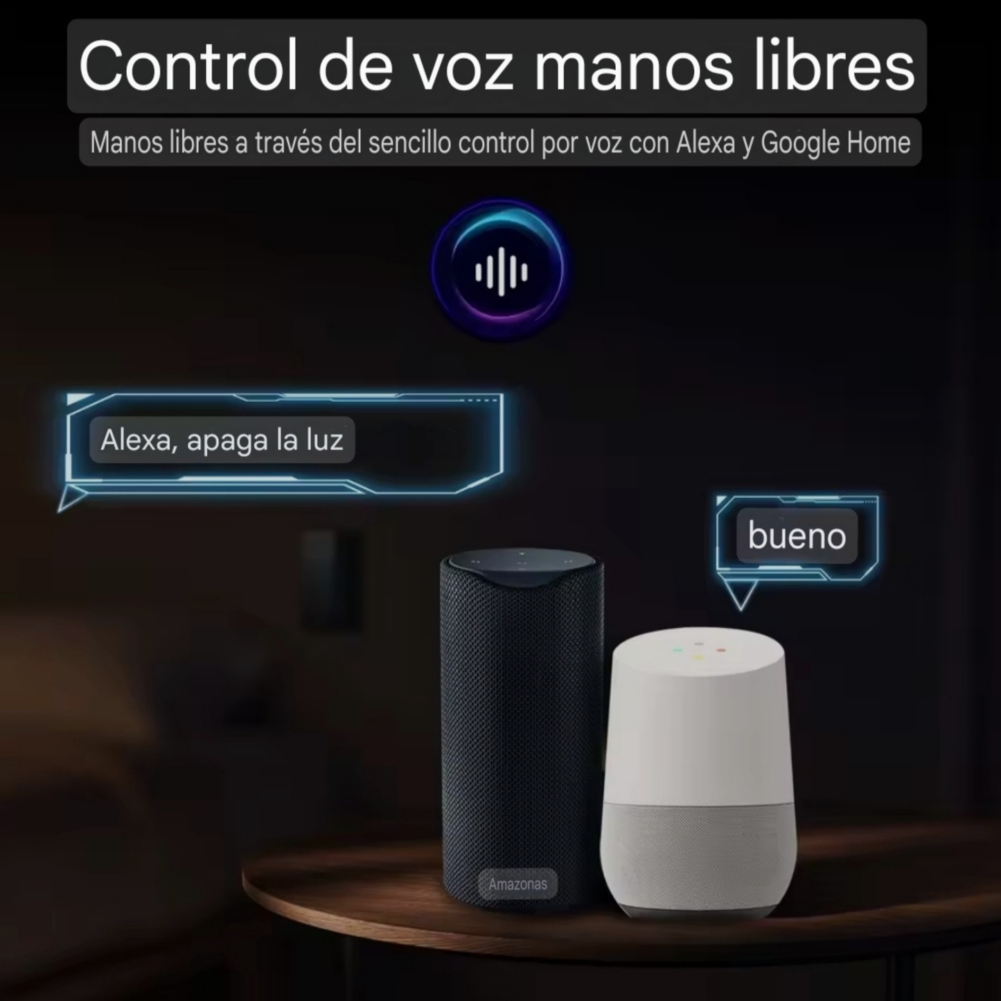 Interruptores inteligentes con WiFi y Bluetooth, No requiere cable neutro, 1/2/3/4 entradas, Interruptor táctil, funciona con Alexa y Google Home, Tuya US