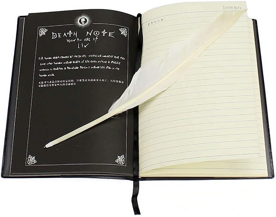 Cuaderno de Cosplay de Death Note con temática de Anime, diario de escritura grande