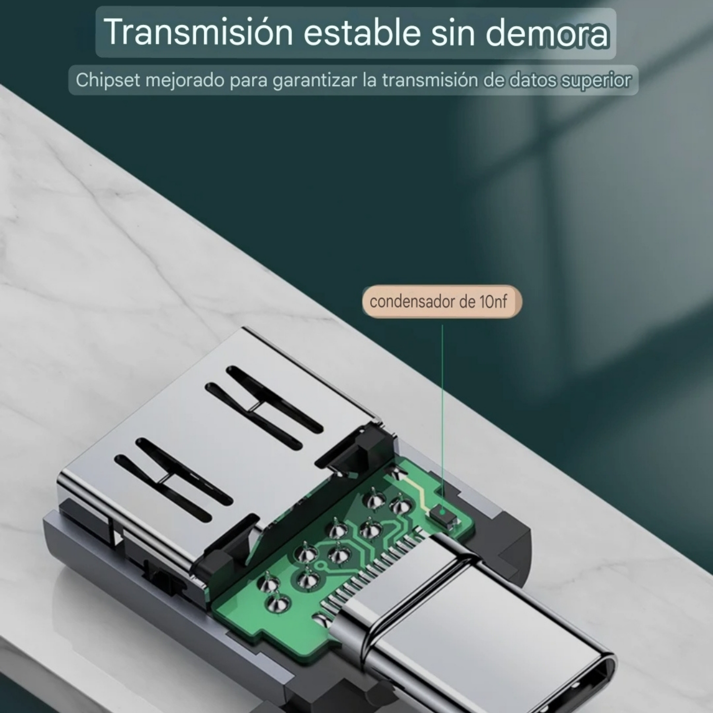 Adaptador Mini Tipo C a USB 3.0 (USB-C)